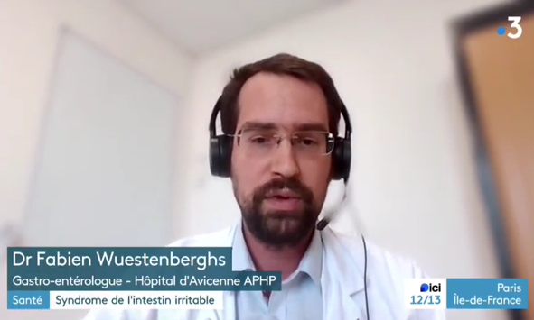 France 3 hopital de jour sii intestin-irritable Docteur Wuestenberghs microbiote medias